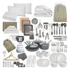 place-setting-4-bedding-Olive Check-Premium