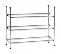 3 Tier Chrome Metal Shoe Rack