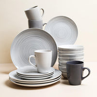 4x Person Deluxe Stoneware Dinner Sets