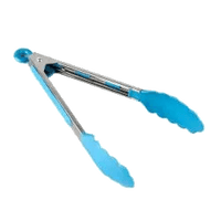 22.5cm Silicone and Stainless Steel Tongs