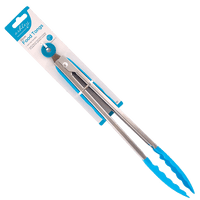 22.5cm Silicone and Stainless Steel Tongs