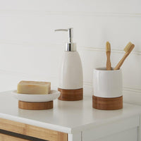 Earth Bamboo Bathroom Accessories (set of 3)